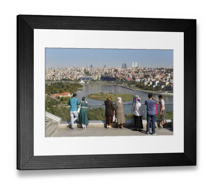 Framed Print : View from Pierre Loti Hill across the Golden Horn to Sisli