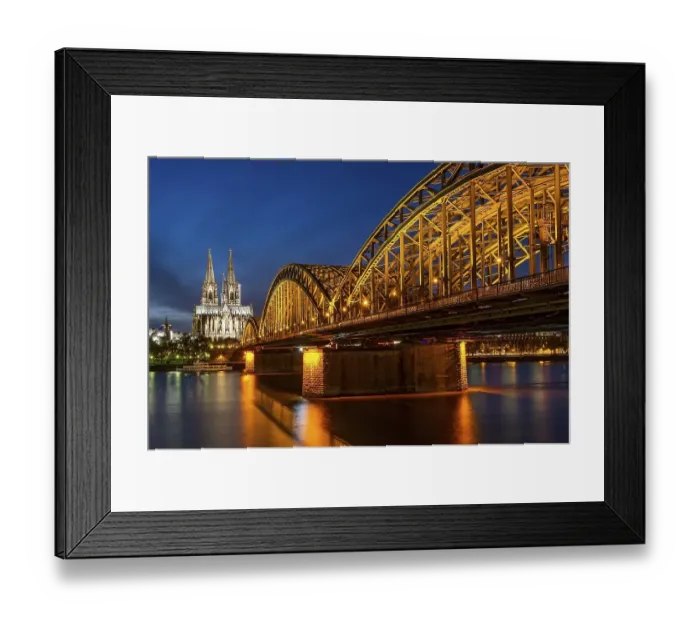 Framed Print : Cologne Cathedral, Hohenzollern Bridge