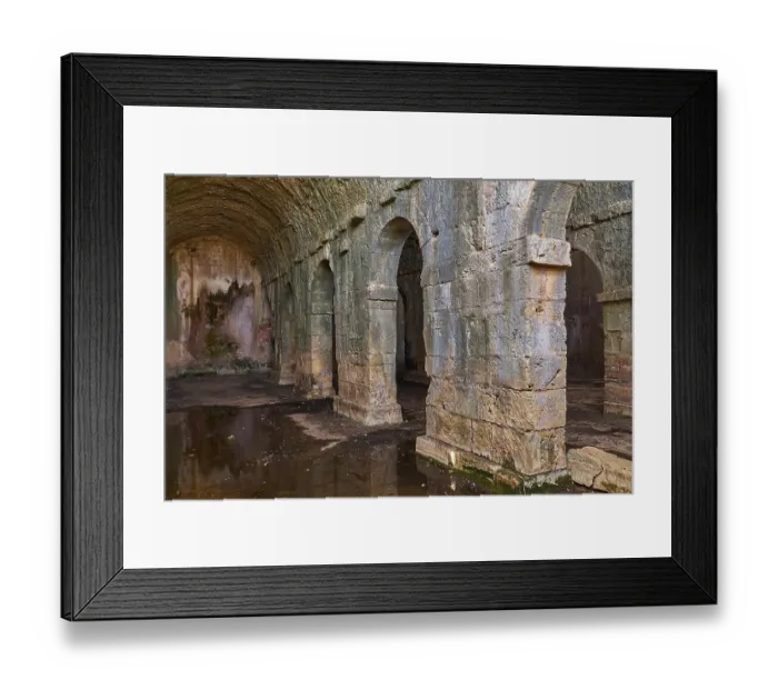 Framed Print : Aptera, archaeological site, excavation site