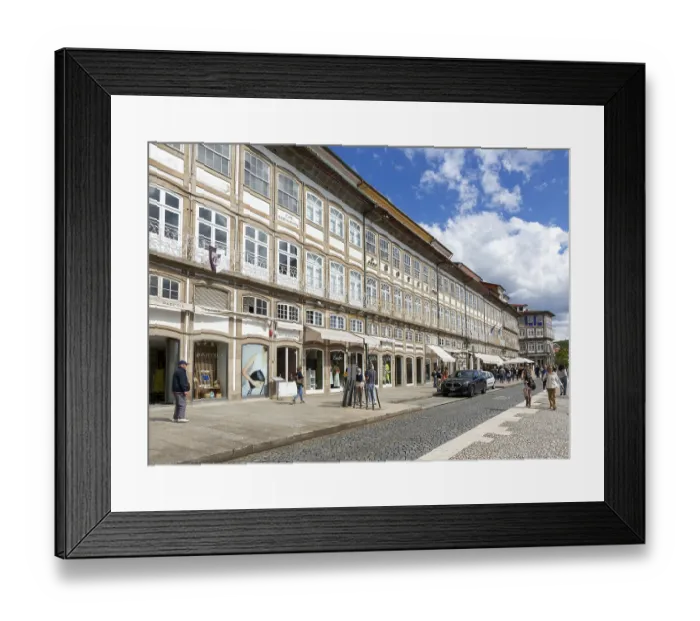 Framed Print : Historic buildings Largo do Toural