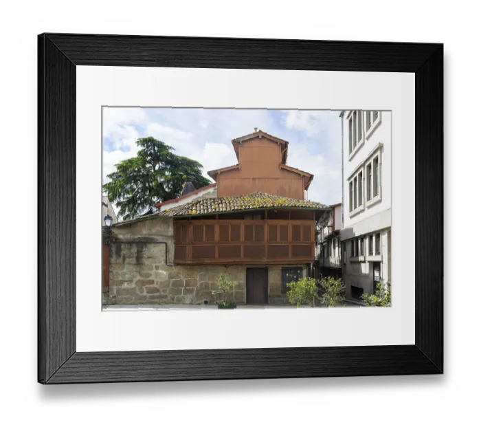 Framed Print : Historic medieval building, Casa das Rotulas Framed Print : Historic medieval building, Casa das Rotulas