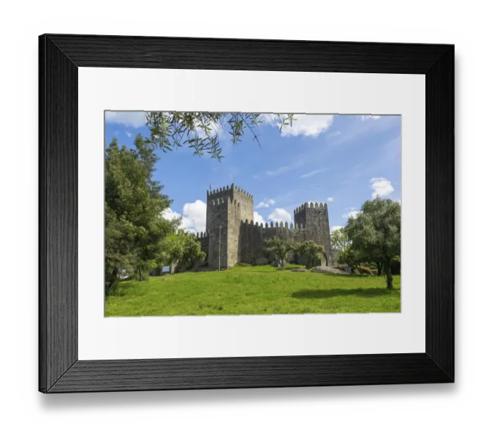 Framed Print : Walls of medieval Castle of Guimaraes