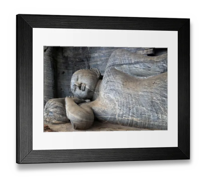Framed Print : Reclining Buddha, Gal Viharaya Framed Print : Reclining Buddha, Gal Viharaya