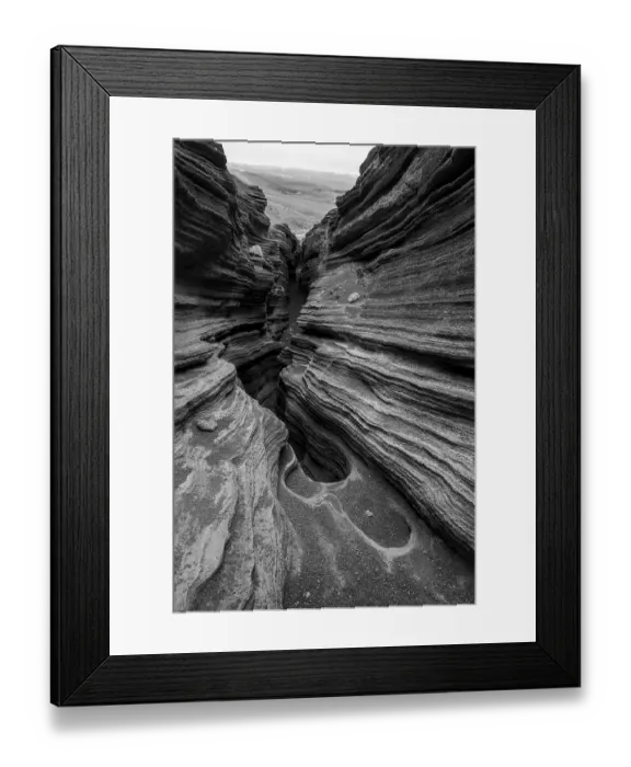 Framed Print : Las Grietas volcano columns, Lanzarote Framed Print : Las Grietas volcano columns, Lanzarote
