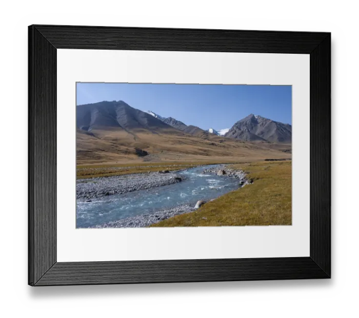 Framed Print : Blue river in the Burkhan valley