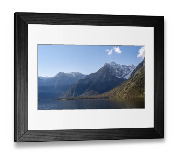 Framed Print : Koenigssee with Watzmann massif