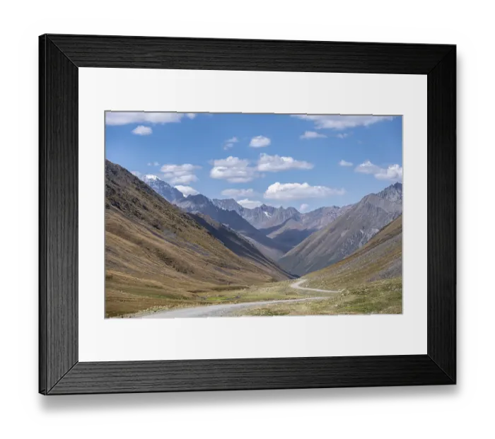 Framed Print : Chotter road in the Tien Shan mountains