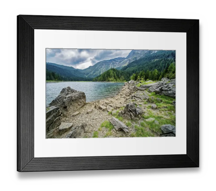 Framed Print : Obernberger See, mountain lake