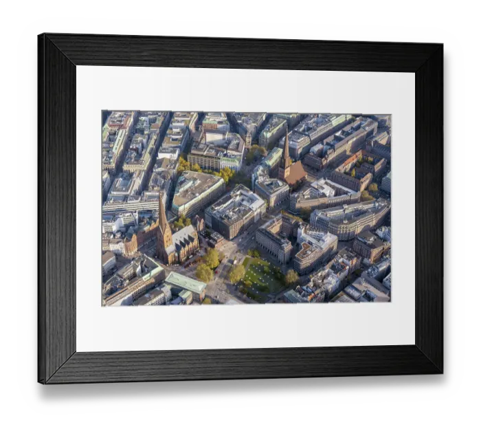 Framed Print : Hammaburgplatz, square, cathedral square Framed Print : Hammaburgplatz, square, cathedral square