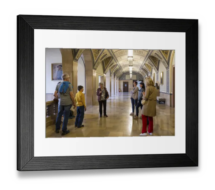 Framed Print : City tour through the town hall