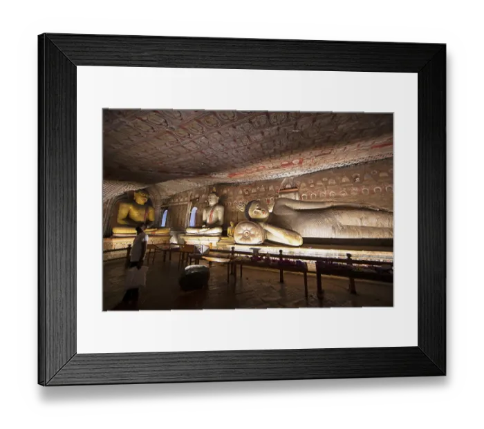 Framed Print : Buddha statues in the Dambulla cave temple Framed Print : Buddha statues in the Dambulla cave temple