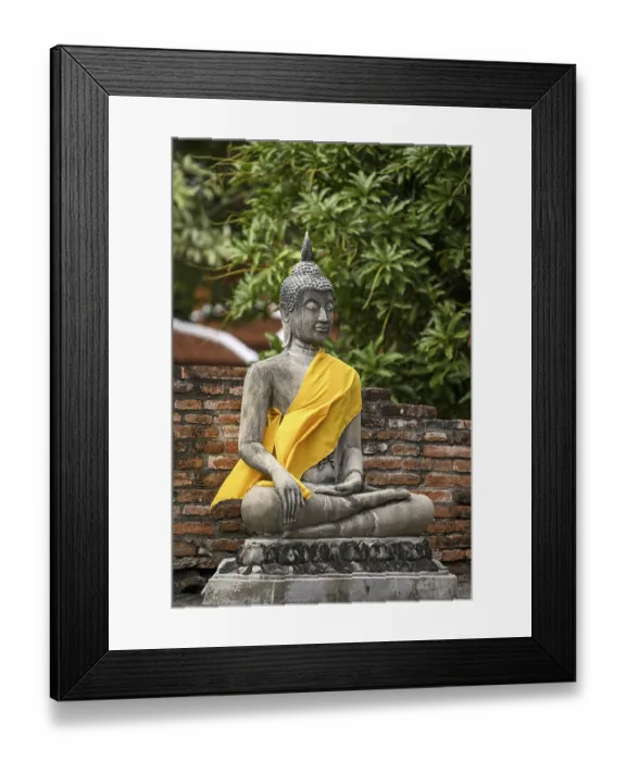 Framed Print : Buddha statue in Wat Yai Chai Mongkhon Framed Print : Buddha statue in Wat Yai Chai Mongkhon