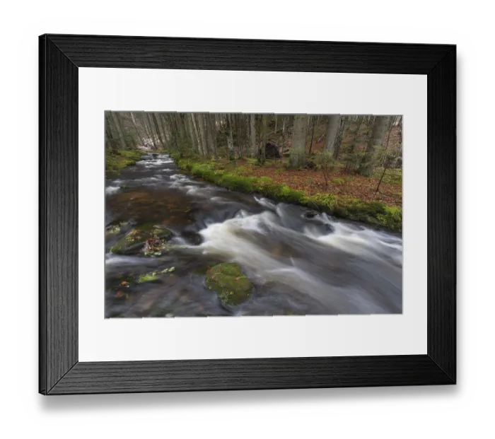 Framed Print : Kleine Ohe creek below Waldhaeuser village in the Bavarian Forest Nationalpark Framed Print : Kleine Ohe creek below Waldhaeuser village in the Bavarian Forest Nationalpark