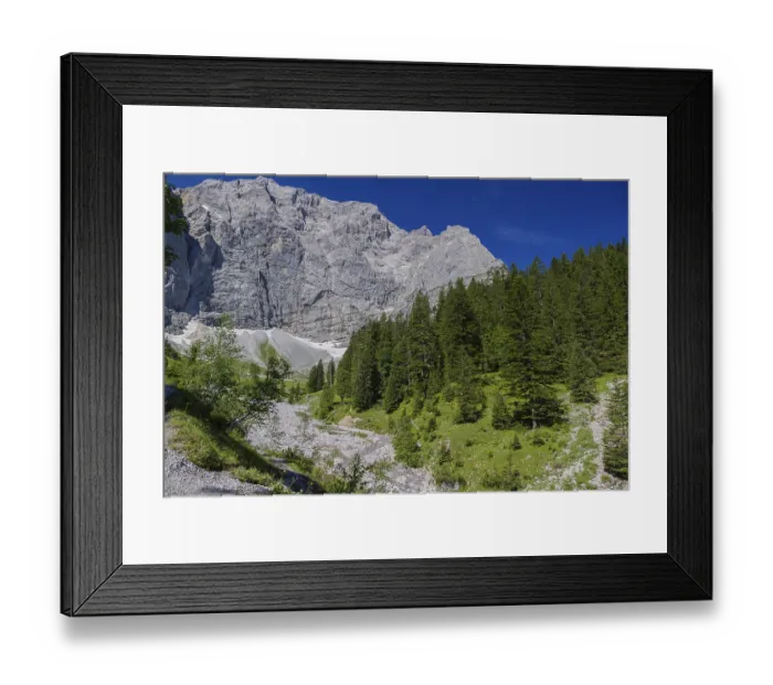 Framed Print : Enger Grund Creek in the Nature conservancy area Grosser Ahornboden