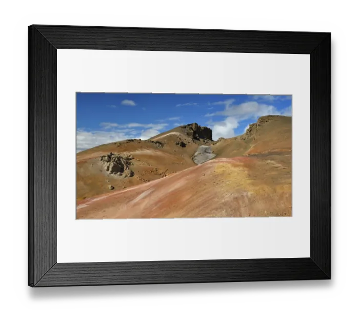 Framed Print : Geothermal area, Namafjall, Myvatn Region