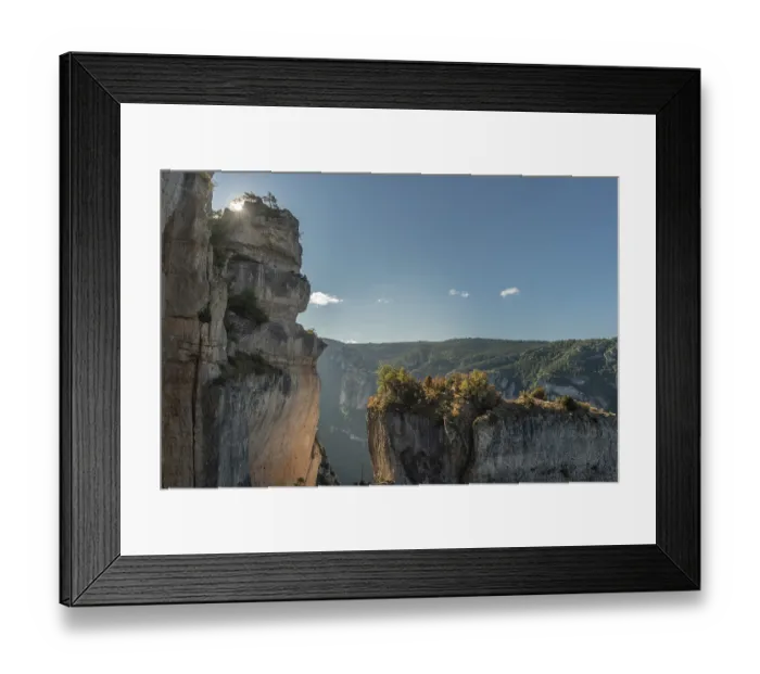 Framed Print : Landscape of a wild and preserved valley Framed Print : Landscape of a wild and preserved valley