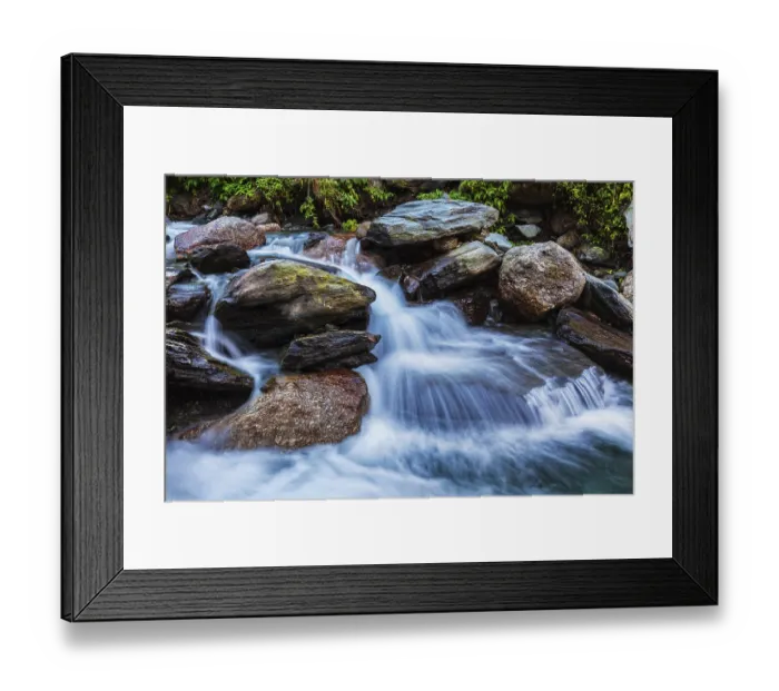 Framed Print : Cascade of Bhagsu waterfall. Bhagsu