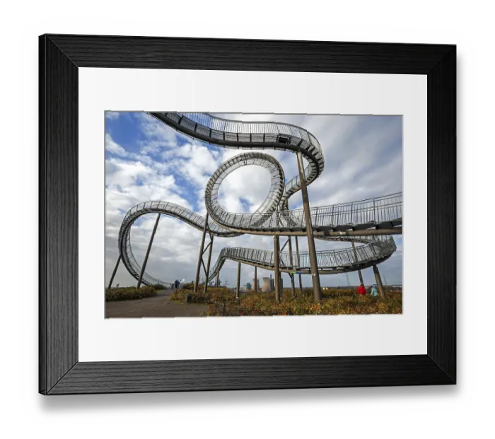 Framed Print : Tiger and Turtle, Magic Mountain at Heinrich-Hildebrand-Hoehe Framed Print : Tiger and Turtle, Magic Mountain at Heinrich-Hildebrand-Hoehe