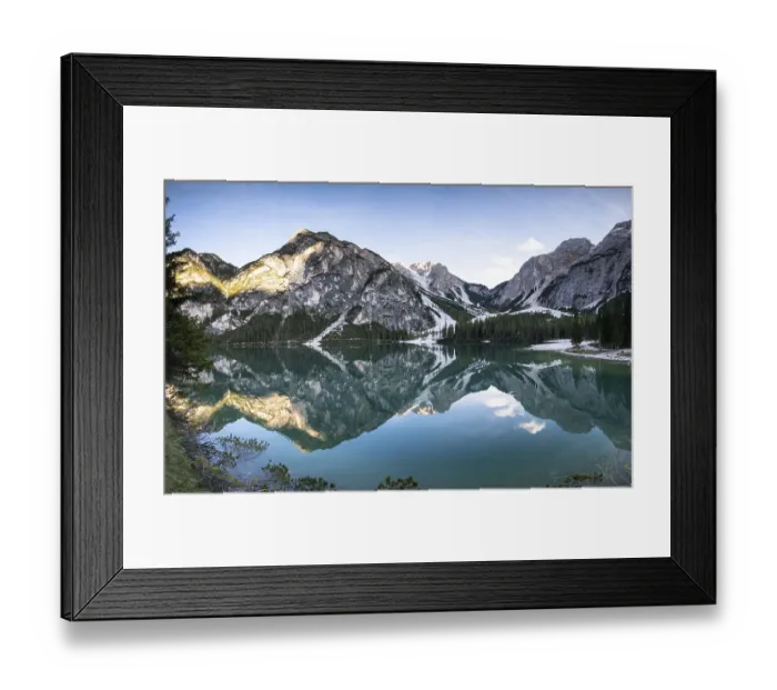 Framed Print : Lake Prags Lake, Lago di Lake Prags
