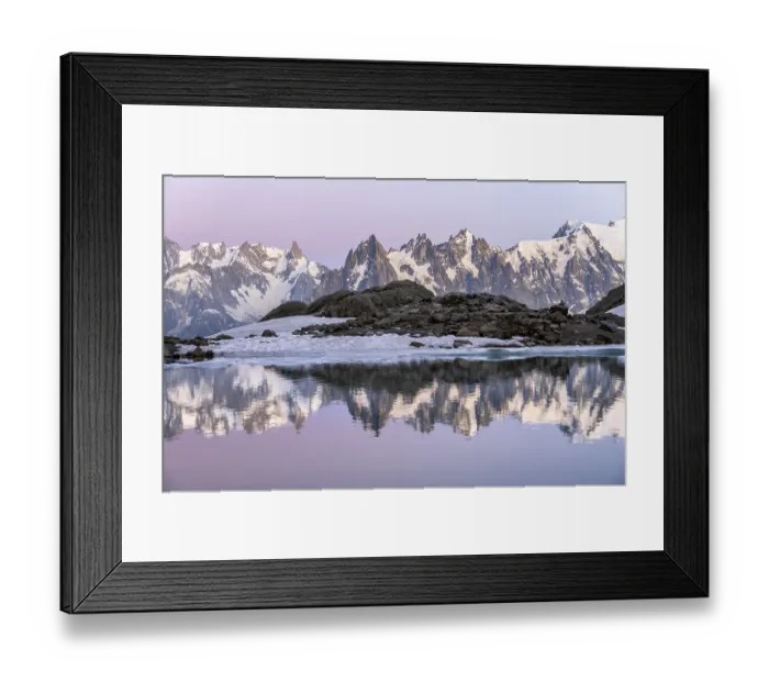 Framed Print : Evening mood with pink evening sky Framed Print : Evening mood with pink evening sky