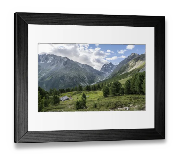 Framed Print : Mountain landscape near Arolla Framed Print : Mountain landscape near Arolla
