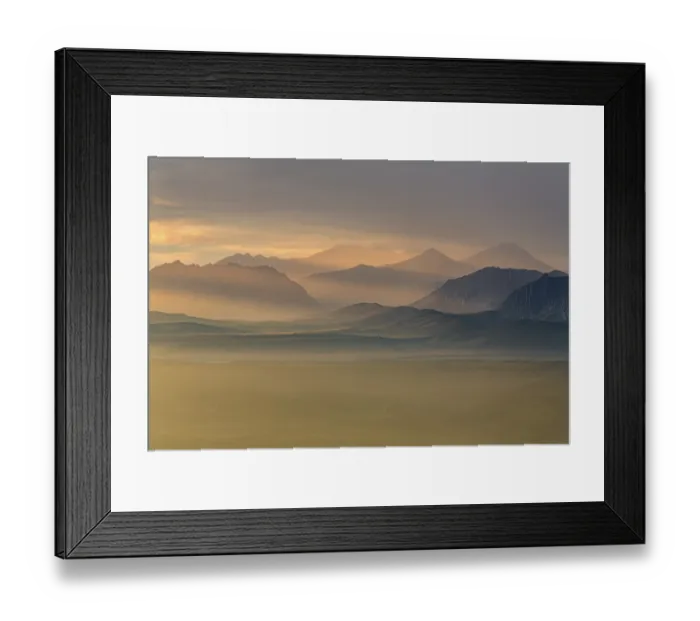 Framed Print : Morning light, clouds, fog, autumn Framed Print : Morning light, clouds, fog, autumn