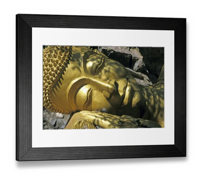 Framed Print : Resting buddha, Luang Prabang, Laos, Asia