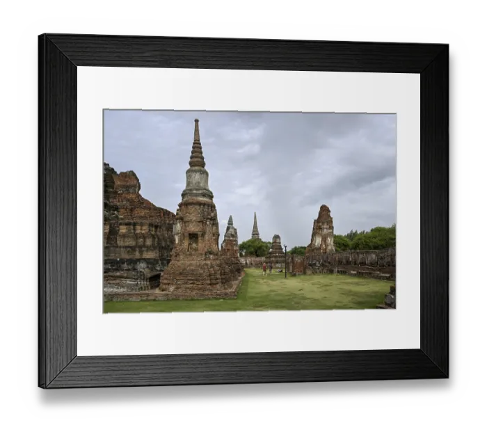 Framed Print : Temple ruins at Wat Mahathat, Temple of the Great and Holy Relic