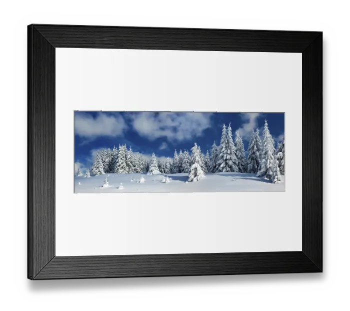 Framed Print : Panorama, snow-covered untouched winter landscape Framed Print : Panorama, snow-covered untouched winter landscape