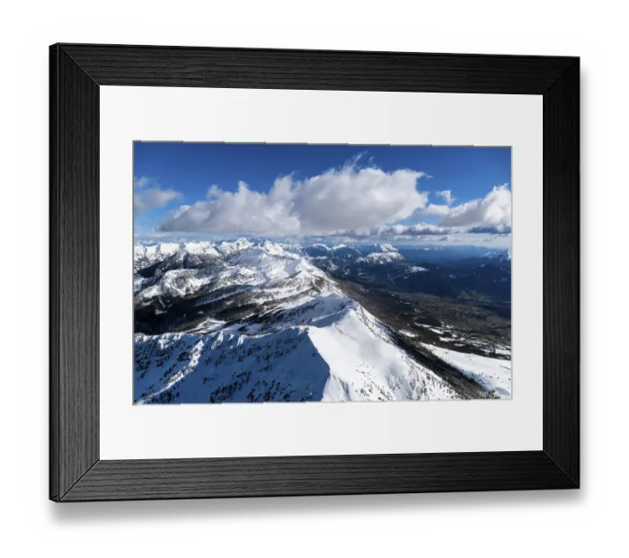 Framed Print : Aerial view, Dormilouse, Tete de l Estrop