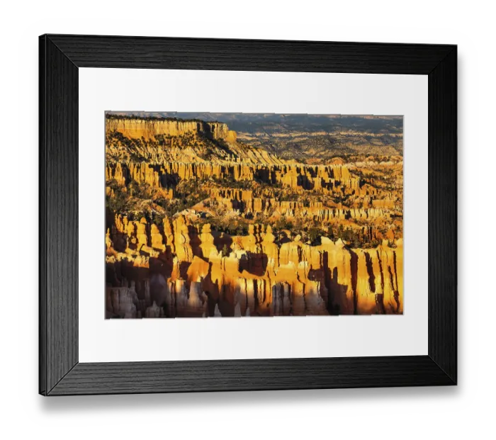 Framed Print : Bryce Amphitheatre at sunset, Bryce Canyon National Park