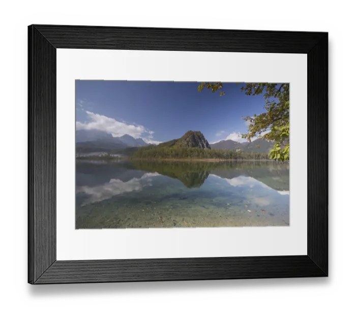 Framed Print : Autumn mood at lake Almsee, Gruenau Framed Print : Autumn mood at lake Almsee, Gruenau