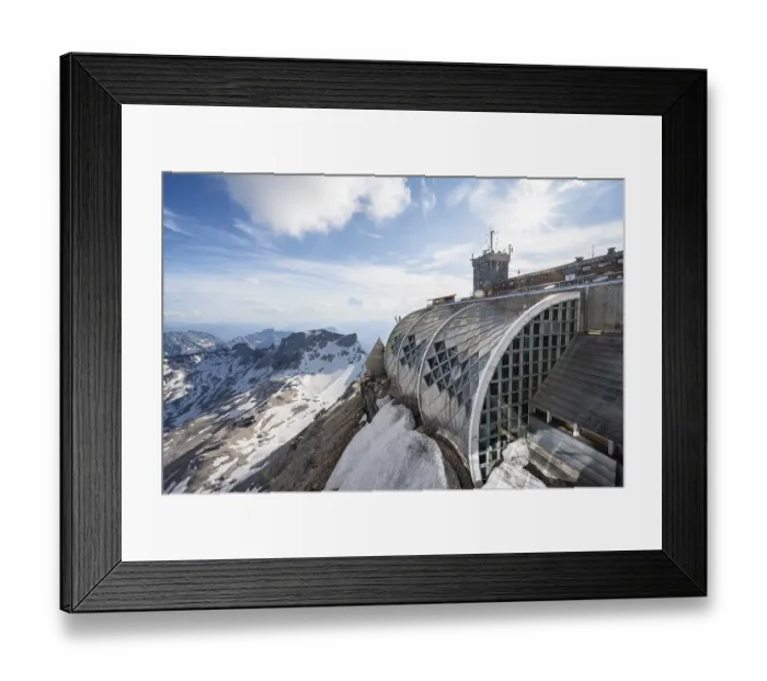 Framed Print : Mountain station at the summit of the Zugspitze Framed Print : Mountain station at the summit of the Zugspitze