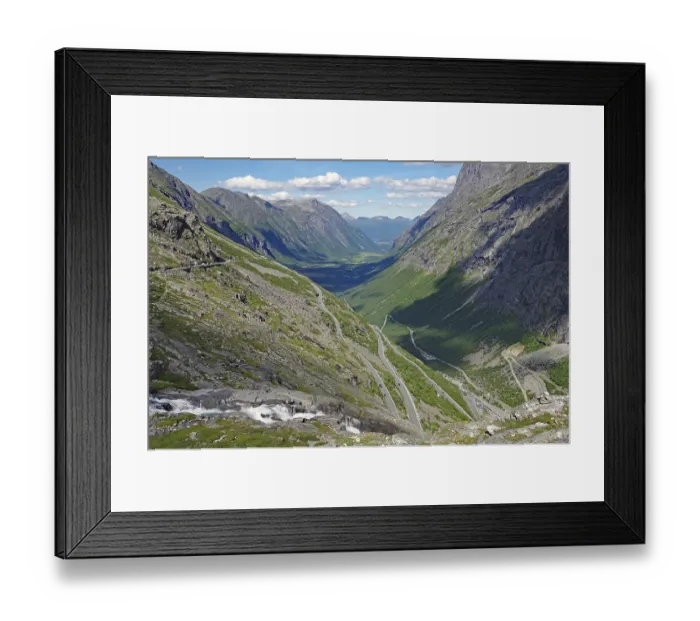 Framed Print : Mountain pass in Zig-Zag serpentines Framed Print : Mountain pass in Zig-Zag serpentines