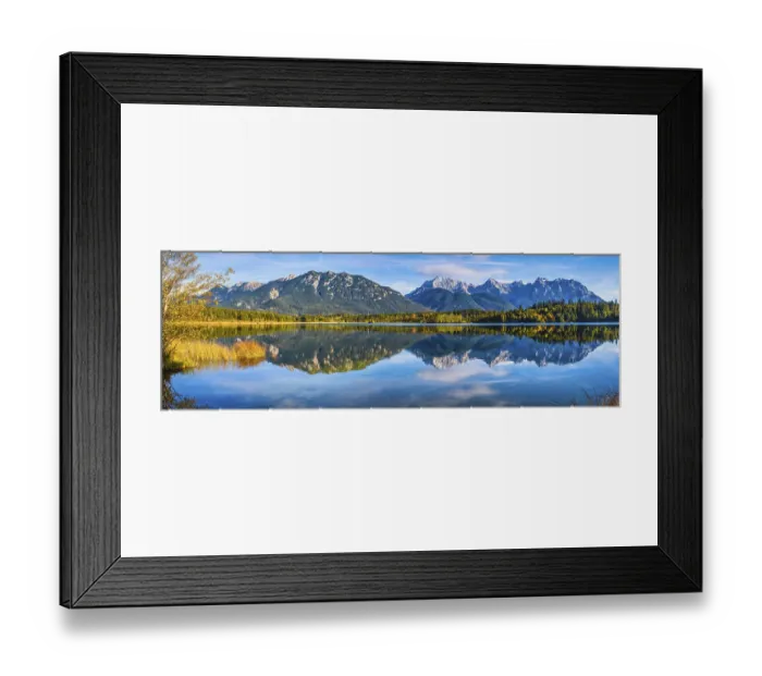 Framed Print : Barmsee, behind it the Karwendel mountains Framed Print : Barmsee, behind it the Karwendel mountains