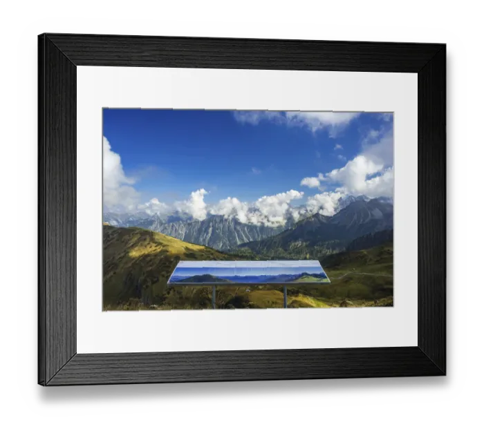 Framed Print : Panorama from the Kanzelwandbahn mountain station over the Stillachtal valley