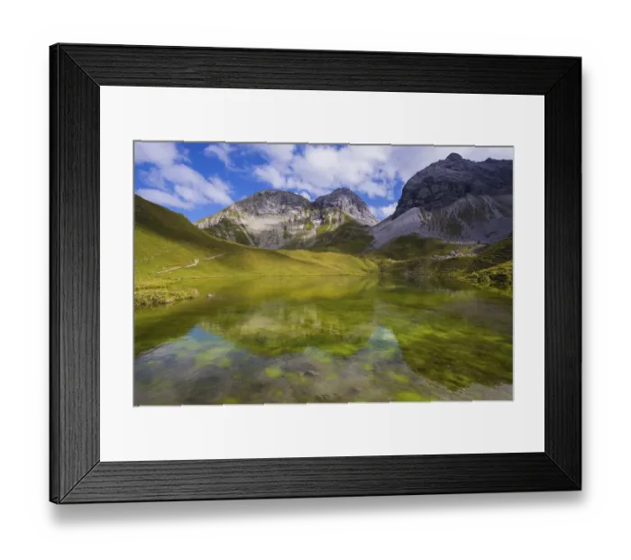 Framed Print : Rappensee, behind it Linkerskopf Framed Print : Rappensee, behind it Linkerskopf