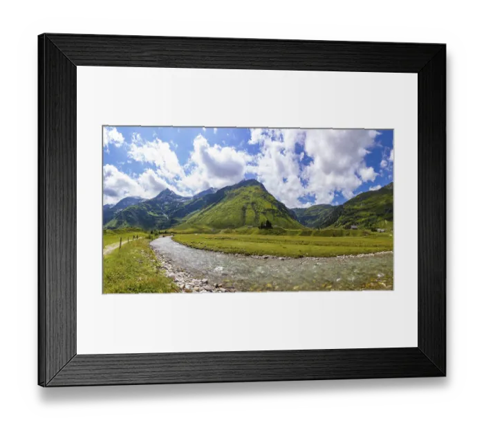Framed Print : Hiking trail along the Nassfeld Ache Framed Print : Hiking trail along the Nassfeld Ache