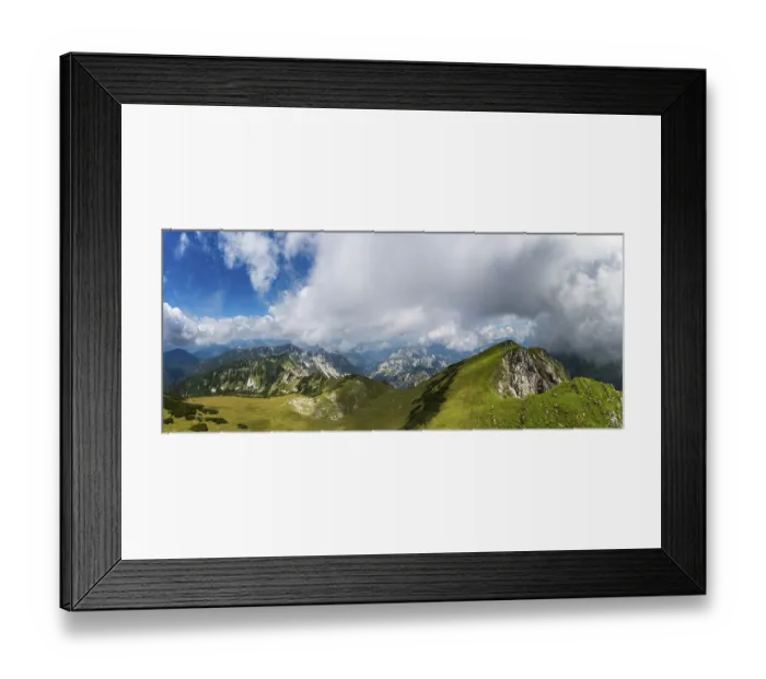 Framed Print : Drone image, view from the Gamsfeld into the Osterhorn group Framed Print : Drone image, view from the Gamsfeld into the Osterhorn group