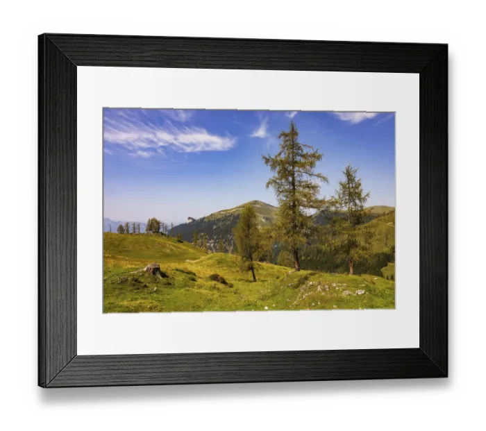 Framed Print : Alpbichlalm with view of the Trattberg