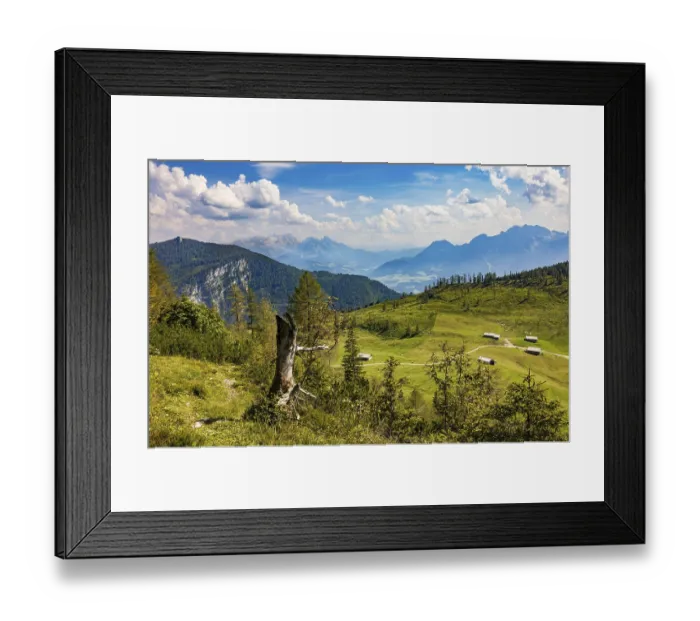 Framed Print : Alpbichlalm, Osterhorn group, Salzkammergut Framed Print : Alpbichlalm, Osterhorn group, Salzkammergut