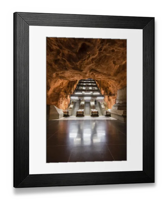 Framed Print : Subway, Radhuset station, Tunnelbana Framed Print : Subway, Radhuset station, Tunnelbana