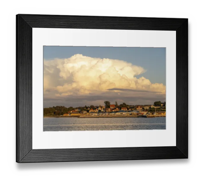 Framed Print : View of Hvalpsund on the Limfjord