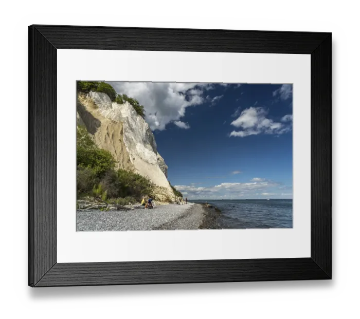 Framed Print : Cliffs and chalk cliffs Mons Klint