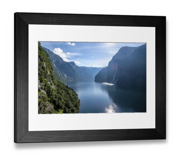 Framed Print : Waterfall Seven Sisters, Geirangerfjord