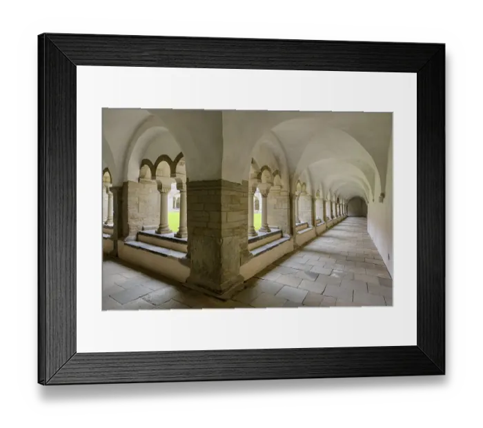 Framed Print : Monastery of our Lady, Cloister and patio