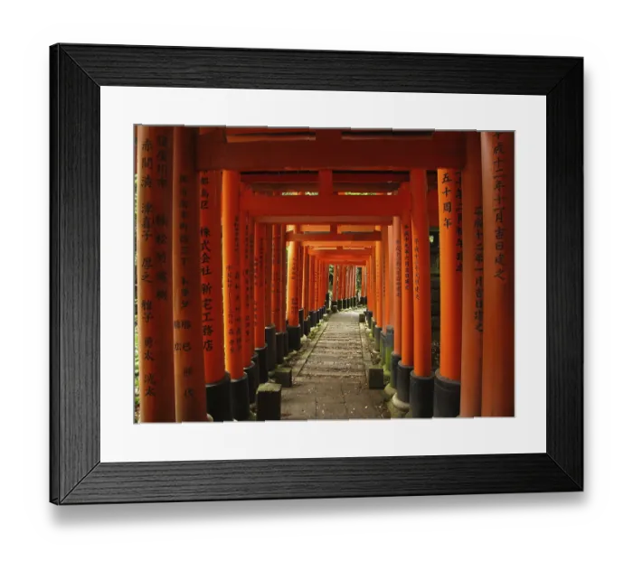 Framed Print : Torii Gates, Fushimi Inari Shrine Framed Print : Torii Gates, Fushimi Inari Shrine