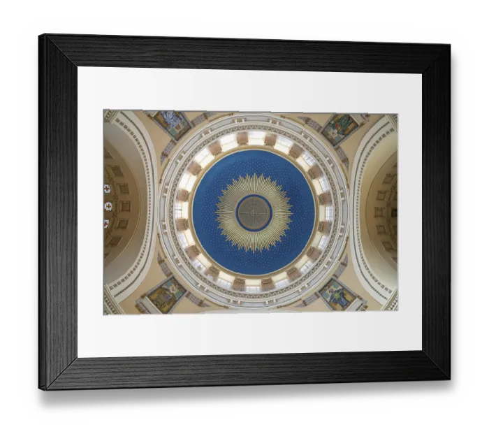 Framed Print : Dome of the Karl Borromaeus Church at the Vienna Central Cemetery