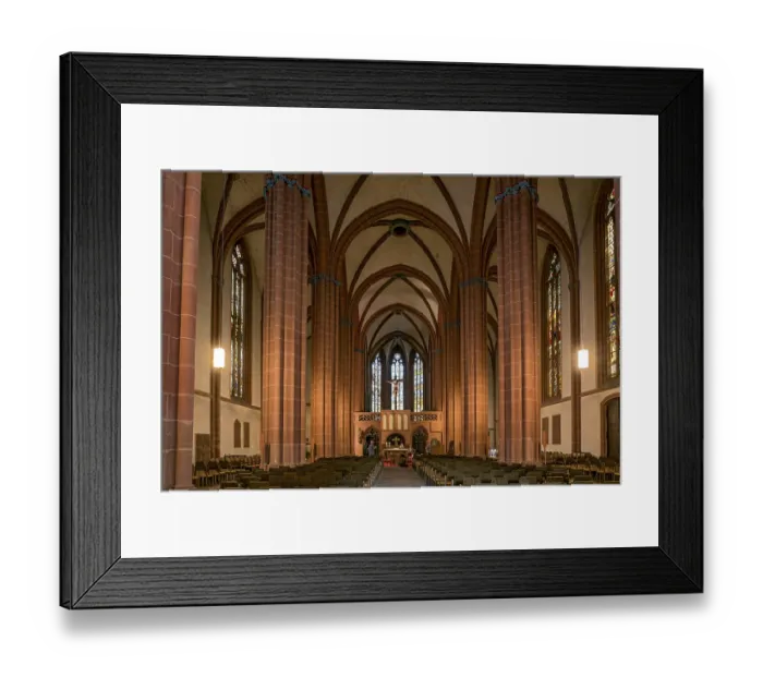 Framed Print : Church of Our Lady, Gothic hall church