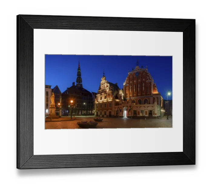Framed Print : The Blackheads House on Riga's Town Hall Square